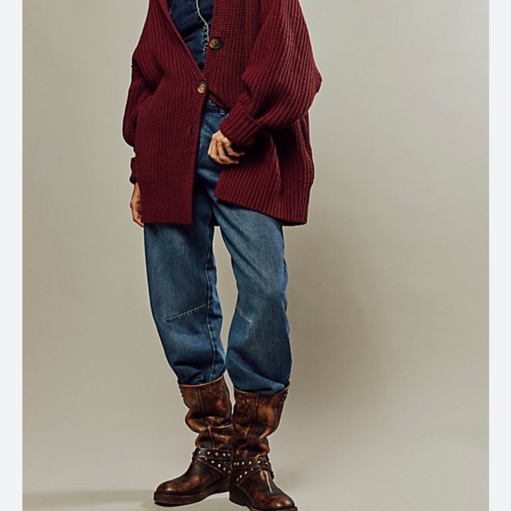 Free People Chunky Cardigan Sweater